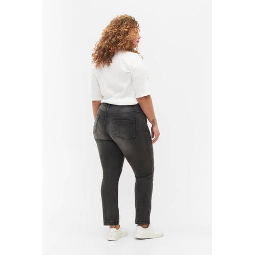 Zizzi slim fit jeans EMILY grey denim afbeelding