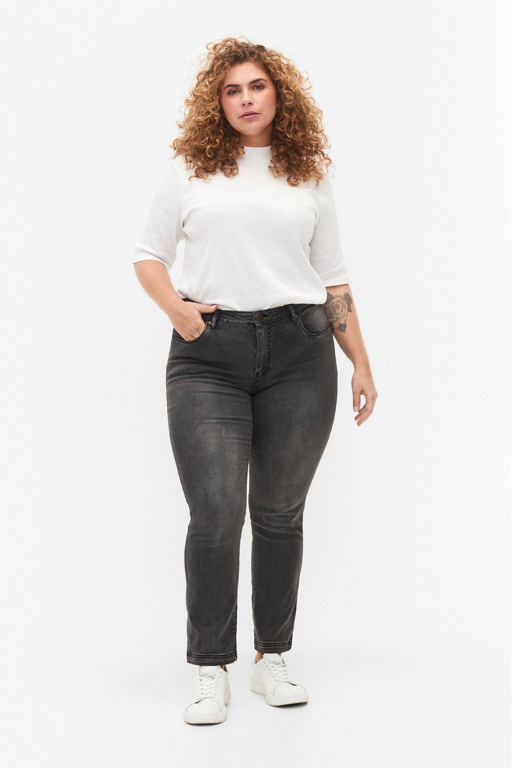 Zizzi slim fit jeans EMILY grey denim