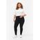 Zizzi high waist slim fit jeans AMY black denim