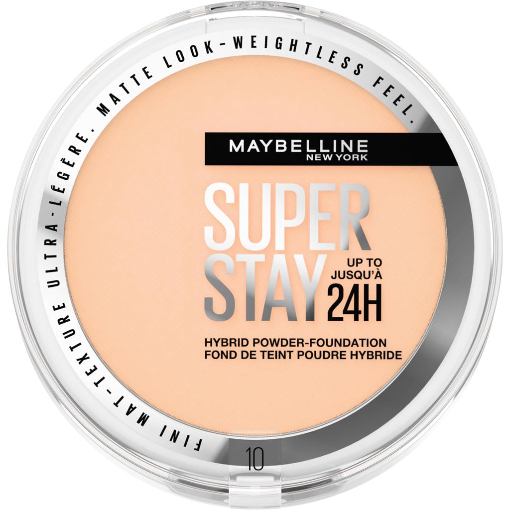Maybelline New York SuperStay 24H Hybrid matte poeder foundation - 10