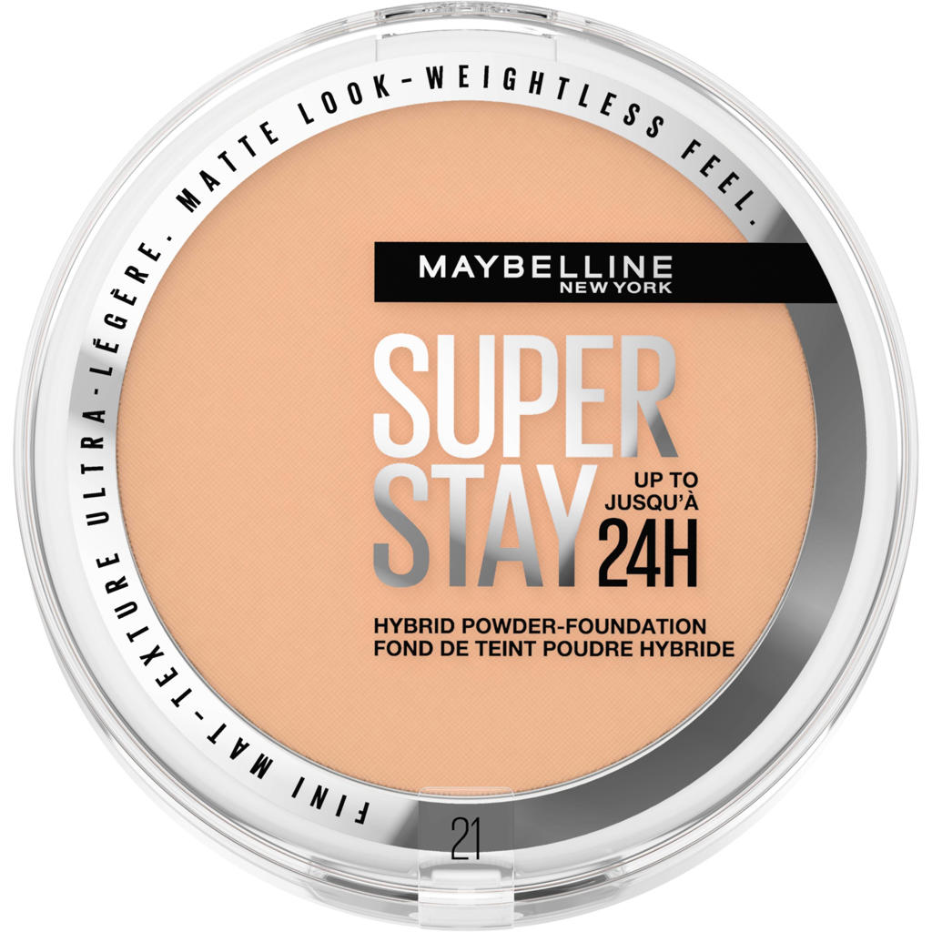 Maybelline New York SuperStay 24H Hybrid matte poeder foundation - 21