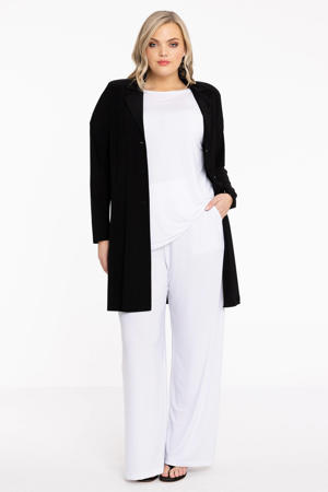 loose fit broek DOLCE van travelstof wit