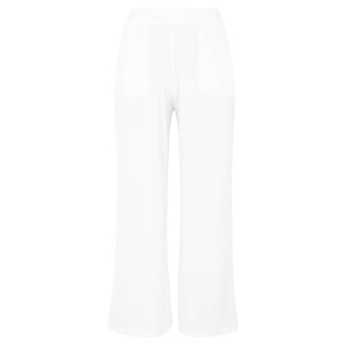 YOEK loose fit broek DOLCE van travelstof wit afbeelding