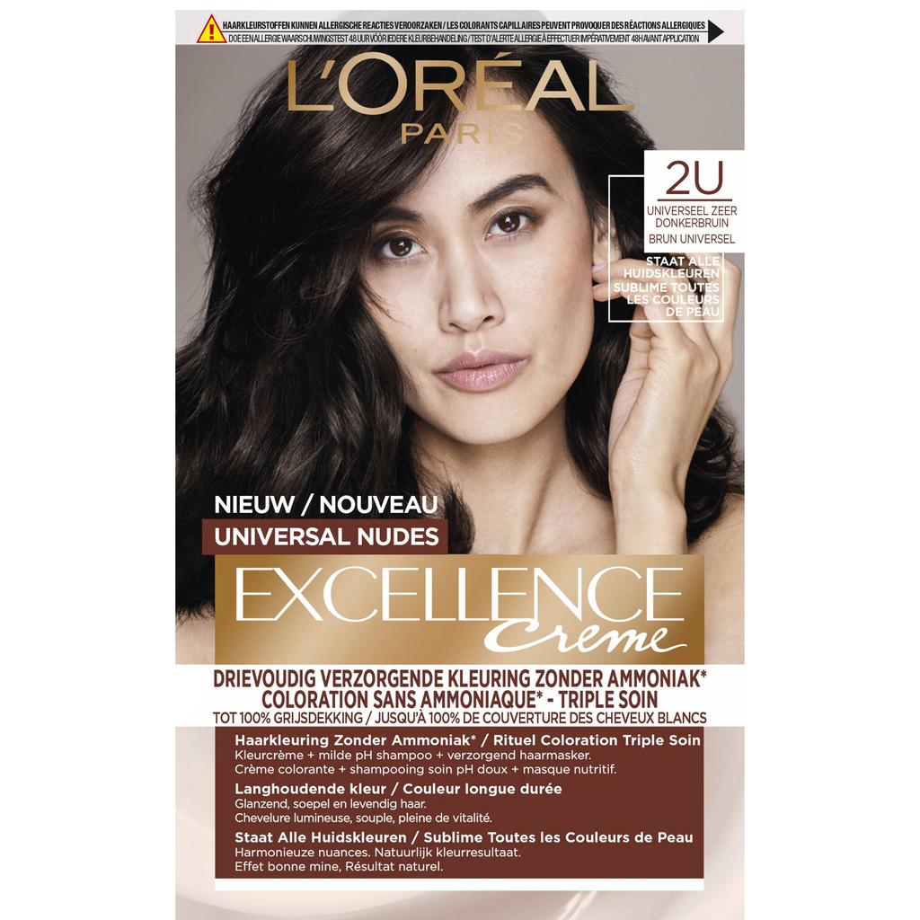 L'Oréal Paris Excellence Crème haarkleuring Universal Nudes - 2U Universeel Zeer Donkerbruin