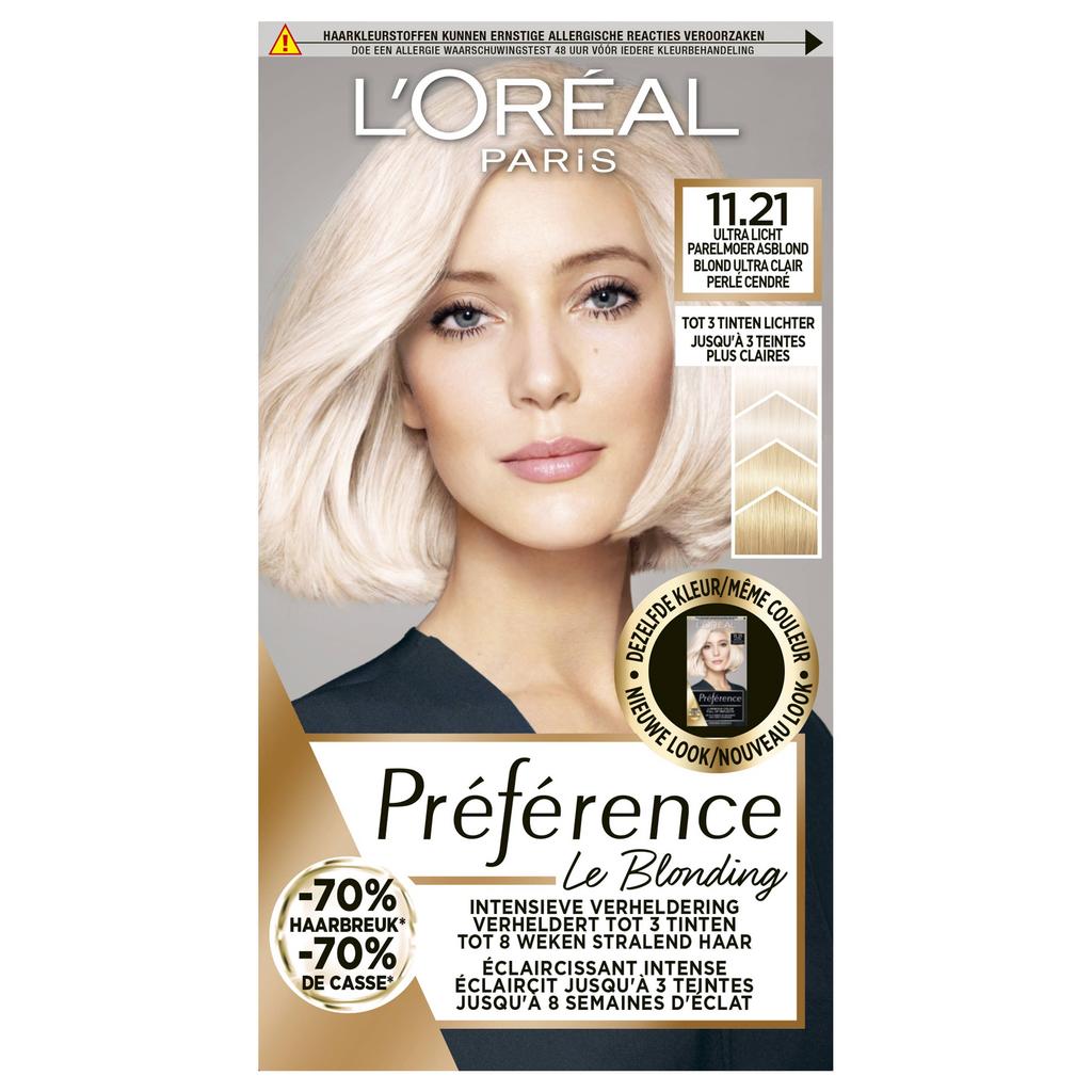 L'Oréal Paris Préférence Le Blonding 11.21 - Ultra Licht Parelmoer Asblond