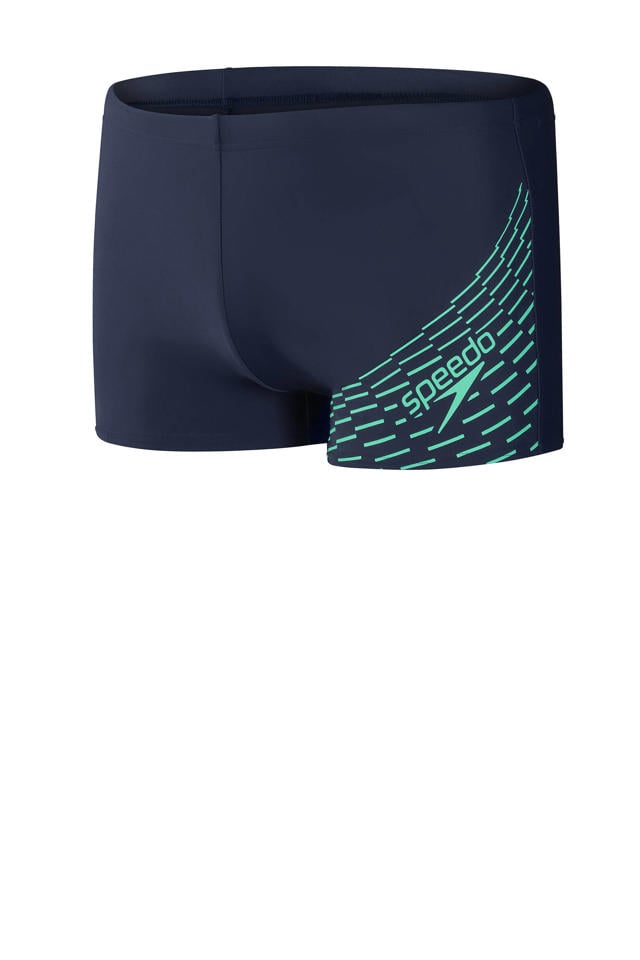 verslag doen van schreeuw Gemengd Speedo ECO EnduraFlex zwemboxer Medley Logo donkerblauw/turquoise | wehkamp