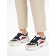 thumbnail: Tommy Hilfiger chunky leren sneakers wit/blauw/rood
