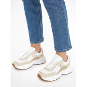 thumbnail: Tommy Hilfiger chunky leren sneakers wit/beige