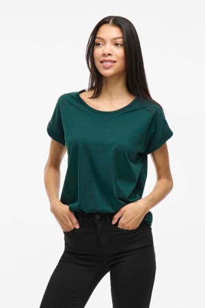 T-shirt VIDREAMERS met katoen donkergroen