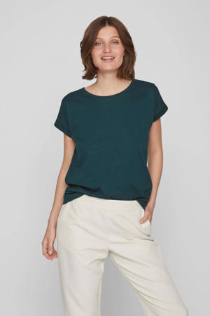 T-shirt VIDREAMERS met katoen donkergroen