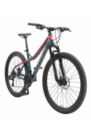 Hardtail MTB Alu 27.5 Inch 21 Speed groen/rood