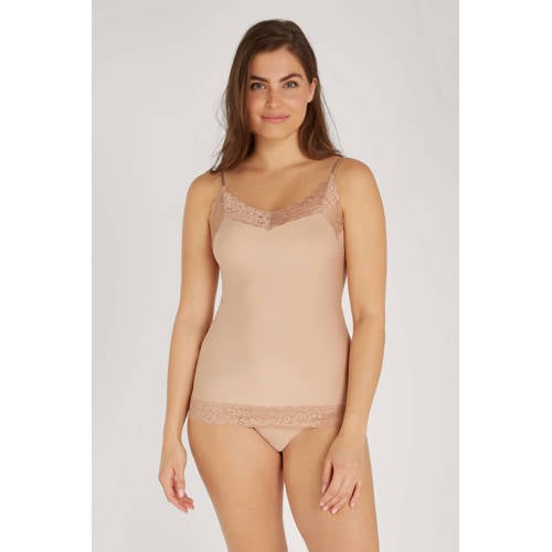 ten Cate Secrets hemd met kant middenbeige afbeelding