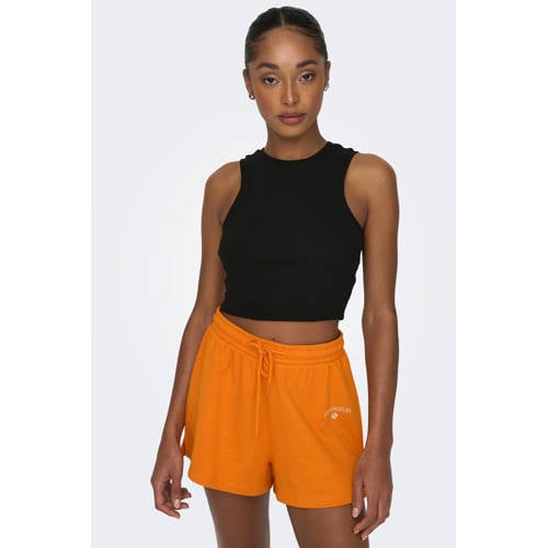 ONLY crop top ONLVILMA zwart afbeelding