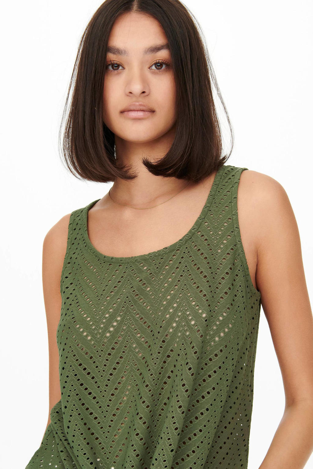 Guru-Shop, Longtop, Top with Great Back, Olive Green, Cotton, Size Guru-Shop, Longtop, Top with Great Back, Olive Green, Cotton, Size