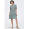 JDY trapeze jurk JDYCARLA met volant groen