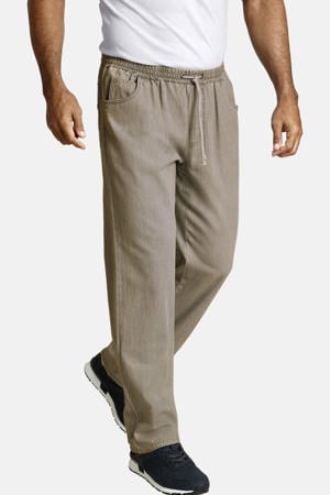 loose fit broek DAAN Plus Size beige