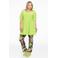 YOEK T-shirt DOLCE van travelstof limegroen