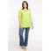 YOEK T-shirt DOLCE van travelstof limegroen