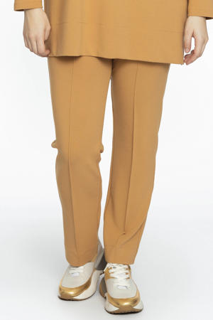 straight fit broek camel