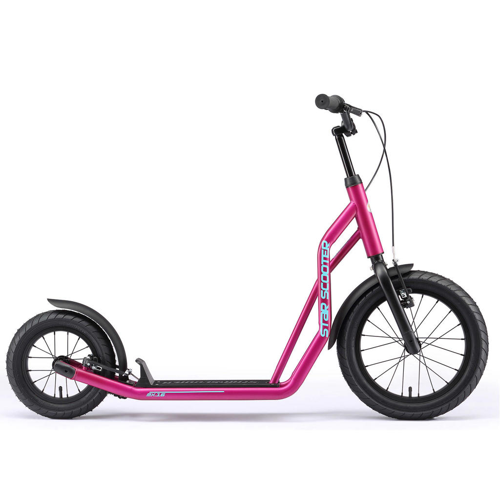 STAR SCOOTER Autoped 16 inch + 12 inch, paars