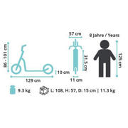 thumbnail: STAR SCOOTER  New Gen Sport, autoped, 16 inch - 12 inch, zwart