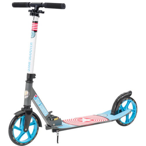 STAR SCOOTER Alu City vouwbaar 205mm XXL staplank, grijs / blauw afbeelding