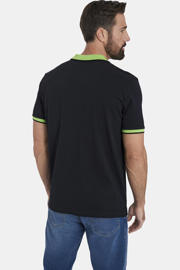 thumbnail: Jan Vanderstorm regular fit polo LAVRANS Plus Size zwart