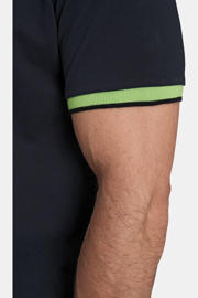 thumbnail: Jan Vanderstorm regular fit polo LAVRANS Plus Size zwart