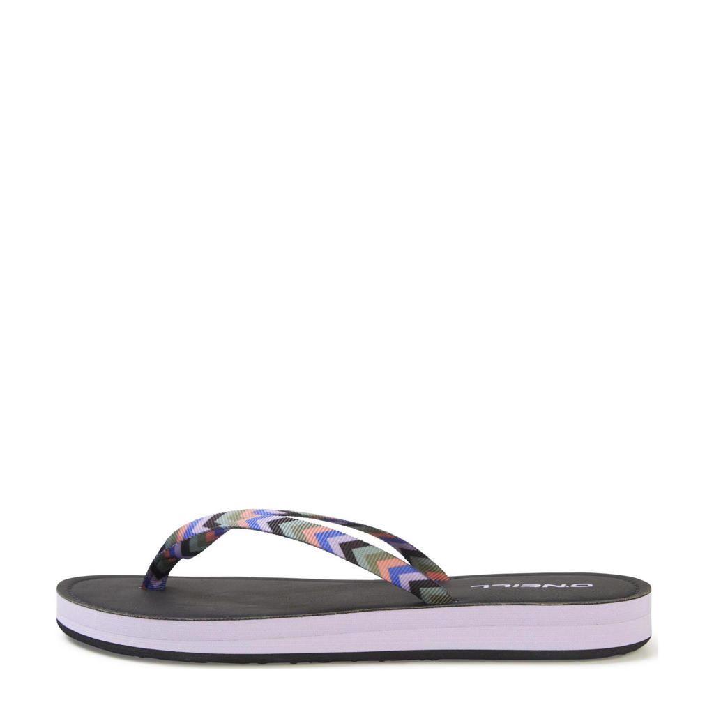 XQ Teenslippers Dames Zwart Panter | XQ FOOTWEAR