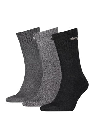 sokken met logo - grijs multi (set van 3)