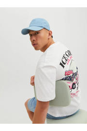 thumbnail: JACK & JONES ORIGINALS regular fit T-shirt JORBUSINESS met backprint bright white