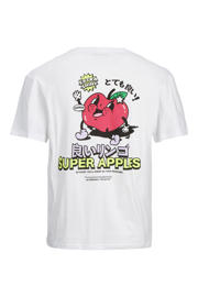 thumbnail: JACK & JONES ORIGINALS regular fit T-shirt JORBUSINESS met backprint bright white