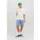 JACK & JONES ORIGINALS regular fit T-shirt JORBUSINESS met backprint bright white