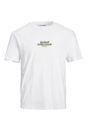 thumbnail: JACK & JONES ORIGINALS regular fit T-shirt JORBUSINESS met backprint bright white