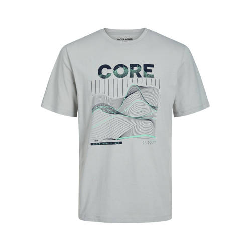 JACK & JONES CORE regular fit T-shirt JCOBOOSTER met printopdruk high-rise