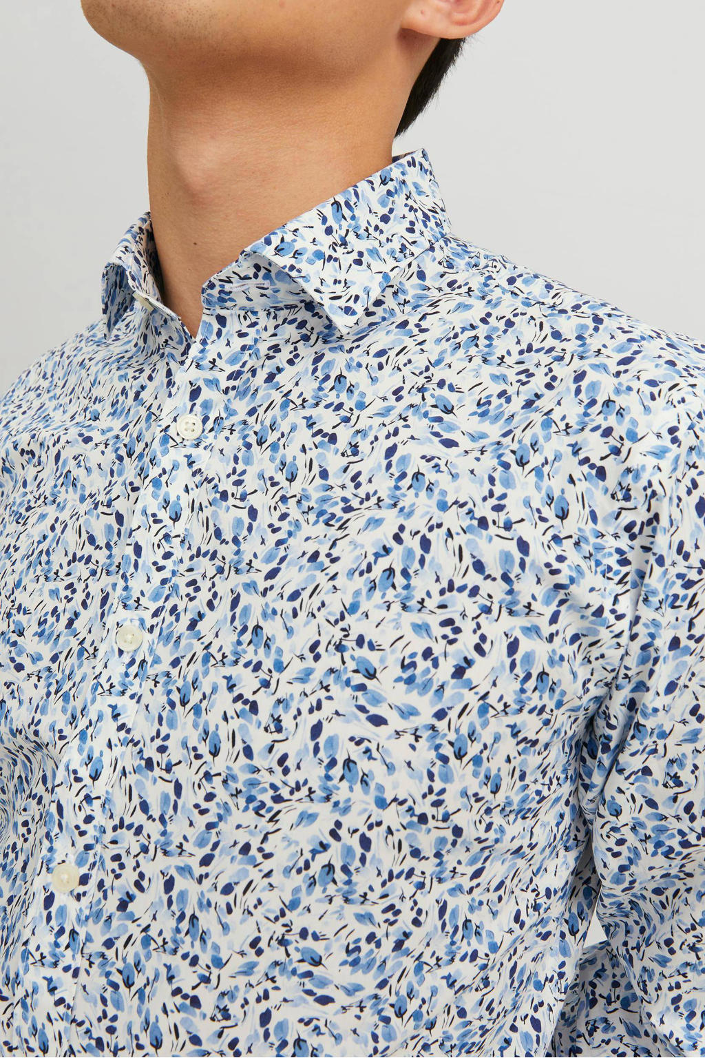 Jack & Jones PREMIUM JPRBLANORDIC PRINT - Zakelijk overhemd - white/wit Jack & Jones PREMIUM JPRBLANORDIC PRINT - Zakelijk overhemd - white/wit
