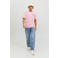 JACK & JONES ORIGINALS regular fit T-shirt JORBUSINESS met backprint prism pink