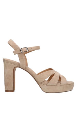 suède sandalettes beige