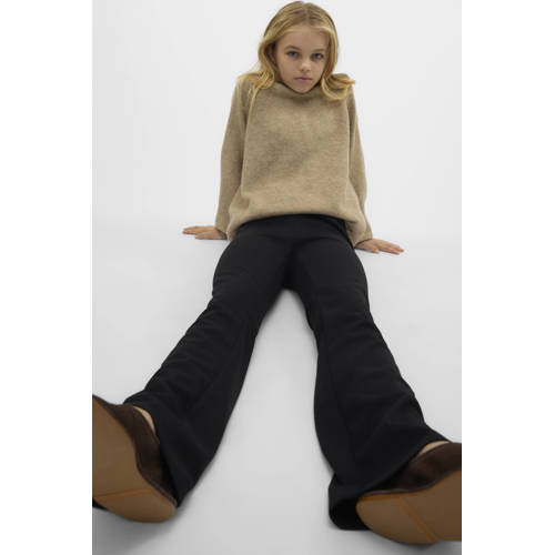 VERO MODA GIRL flared broek VMLUCCAKAMMA zwart afbeelding