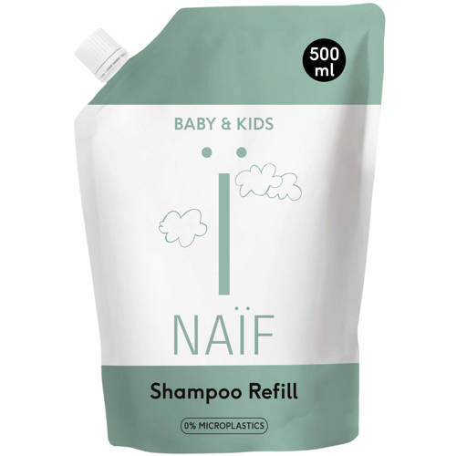 NAÏF Baby & Kids voedende shampoo navulverpakking - 500 ml afbeelding