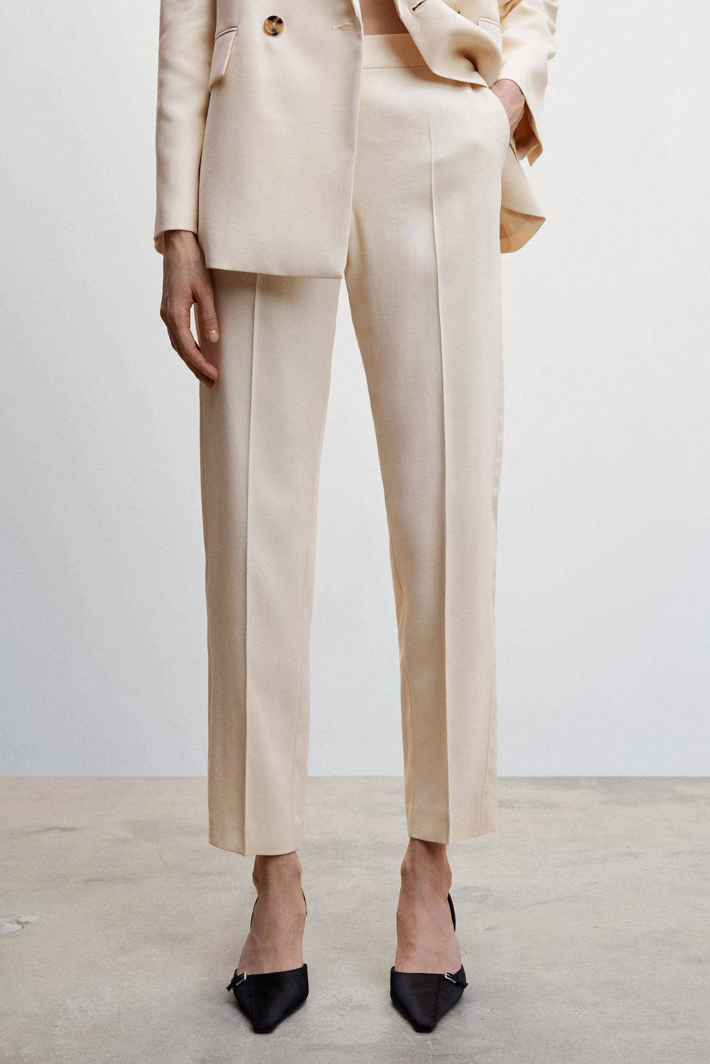 Mango discount pantalon beige