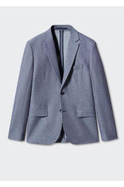 thumbnail: Mango Man gemêleerd slim fit colbert middenblauw