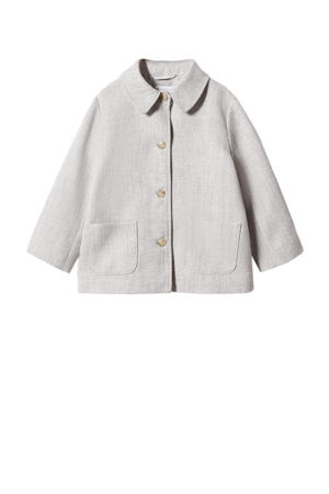 gemêleerde coat zomer grijs