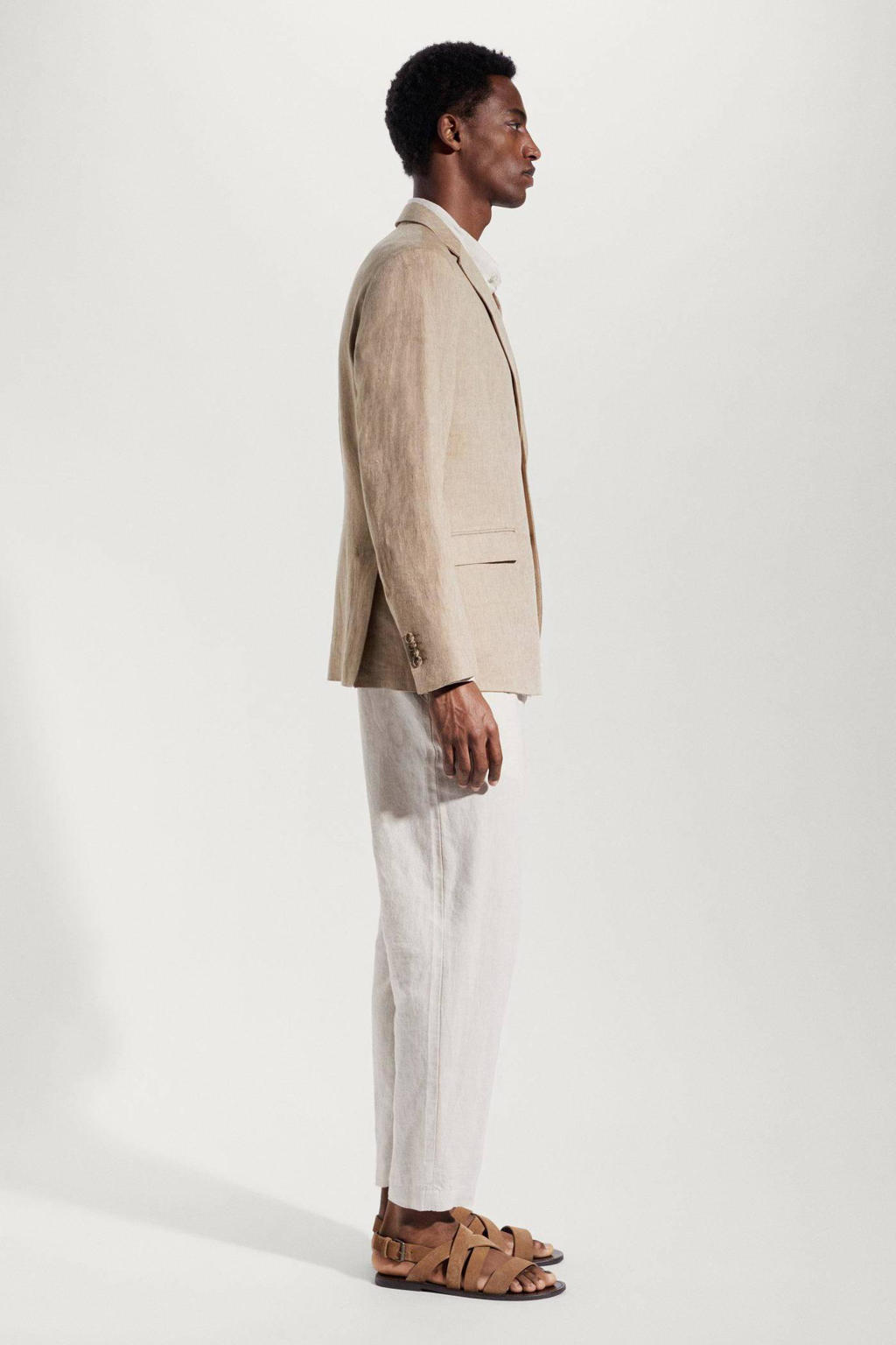 GIBZ Herenblazer vrije tijd linnen effen met één knoop pak mantel colbert licht los casual kostuumjas, beige, XL GIBZ Herenblazer vrije tijd linnen effen met één knoop pak mantel colbert licht los casual kostuumjas, beige, XL