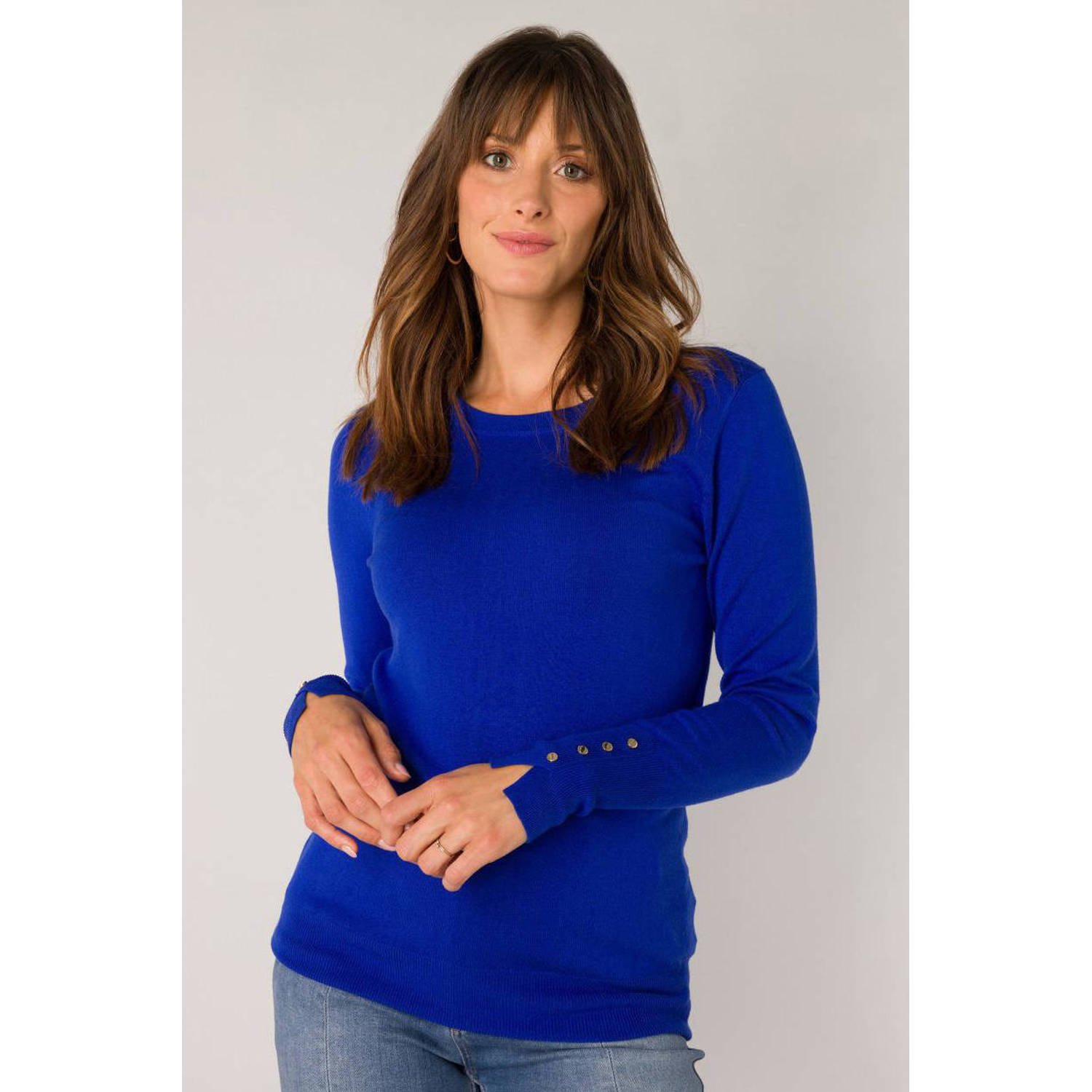 ES&SY gebreide trui blauw