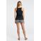Protest gebloemde straight fit short PRTFLOWERY zwart/ecru/lichtblauw
