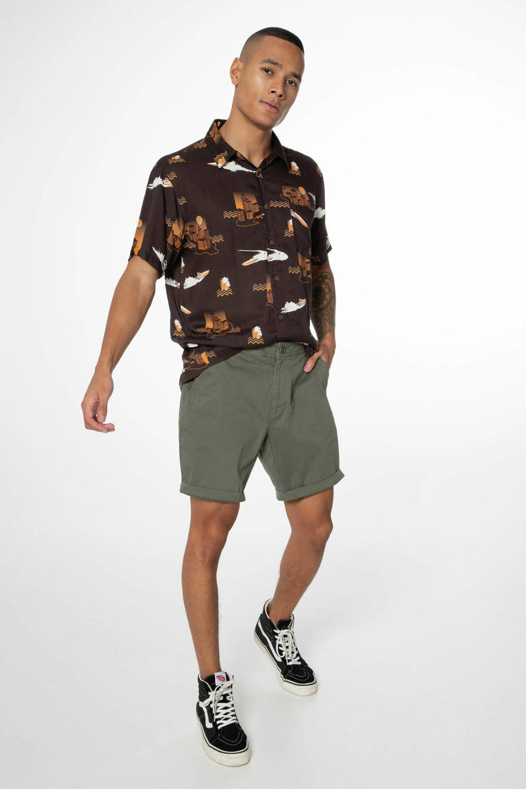 Protest regular fit short PRTBASTIAN spruce