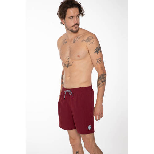 Protest zwemshort DAVEY donkerrood afbeelding