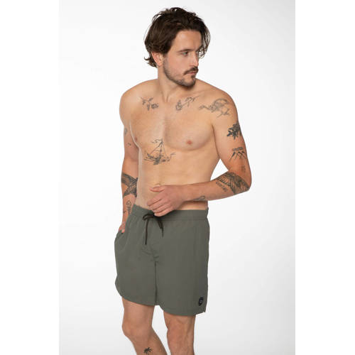 Protest zwemshort FASTER kaki afbeelding