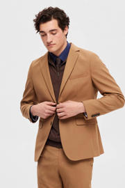 thumbnail: Selected slim fit overhemd SLHSLIMSOHO met all over print navy blazer